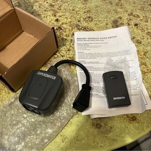 Black Indoor/Outdoor Switch